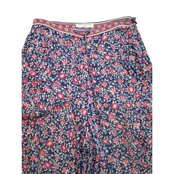 Spell and the Gypsy Pants Size Small Boho Wide Leg Rayon Blue‎ Red Pink - Picture 2 of 8